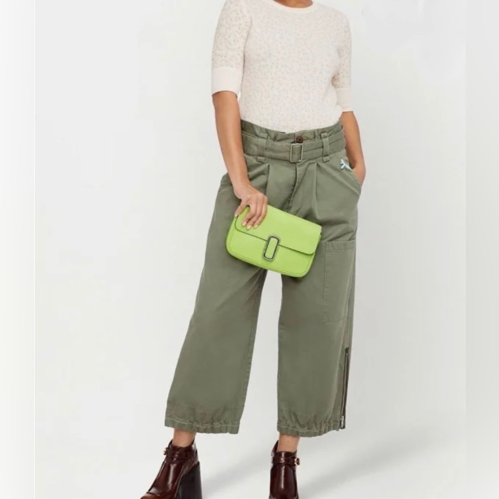 Marc Jacobs ‘The J Marc’ Shoulder Crossbody Bag Green Glow Rare Sold Out Color - Picture 12 of 15